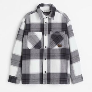 H&M Oversized Flannel Shirt Boys Size 20